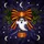 Halloween Enthusiasts' Intricate Tiffany Stained Glass Orange Bow, White Ghost & Jack-o'-Lantern with Mystical Purple Night Stained Glass Suncatcher - 7