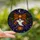 Halloween Enthusiasts' Intricate Tiffany Stained Glass Orange Bow, White Ghost & Jack-o'-Lantern with Mystical Purple Night Stained Glass Suncatcher - 2