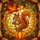 Nature Lovers' Intricate Stained Glass Squirrel, Maple Leaf, Acorn, Pumpkin Mosaic in Glowing Jewel Tones Stained Glass Suncatcher - 7