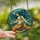 Fantasy Art Lovers' Intricate Stained Glass Mermaid Teal Blue Gold Orange Tiffany Style Mosaic Art Stained Glass Suncatcher - 2