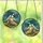 Fantasy Art Lovers' Intricate Stained Glass Mermaid Teal Blue Gold Orange Tiffany Style Mosaic Art Stained Glass Suncatcher - 3