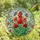 Nature Lovers' Vibrant Stained Glass Indian Paintbrush Floral Mosaic Blue Butterflies Luminous Sky Stained Glass Suncatcher - EF3fQ0LY6F