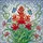 Nature Lovers' Vibrant Stained Glass Indian Paintbrush Floral Mosaic Blue Butterflies Luminous Sky Stained Glass Suncatcher - 7