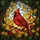 Nature Lovers' Vibrant Stained Glass Cardinal Bird Tiffany Style Jewel Tone Forest Mosaic Stained Glass Suncatcher - 7