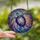 Ocean Lovers' Iridescent Tiffany Style Stained Glass Sea Turtle Mosaic Glowing Ocean Currents Design Stained Glass Suncatcher - 2