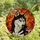 Husky Lovers' Jewel Tone Stained Glass Black White Husky Dog Autumn Foliage Mushroom Art Stained Glass Suncatcher - 4