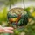 Nature Lovers' Majestic Elk Stag Golden Amber Tiffany Style Stained Glass Forest Mountain Art Stained Glass Suncatcher - DoheWyUj-Q