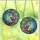 Cat Lovers' Intricate Tiffany Stained Glass Calico Cat Crescent Moon Jewel Tone Teal Purple Amber Edge-to-Edge Mosaic Stained Glass Suncatcher - l0bAg7TxHM