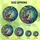 Cat Lovers' Intricate Tiffany Stained Glass Calico Cat Crescent Moon Jewel Tone Teal Purple Amber Edge-to-Edge Mosaic Stained Glass Suncatcher - oGTUk1QTLf