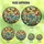 Art Enthusiasts' Vibrant Stained Glass Monarch & Morpho Butterflies with Daisy & Blossom Floral Mosaic in Jewel Tones Stained Glass Suncatcher - W37z_H40R4