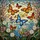 Art Enthusiasts' Vibrant Stained Glass Monarch & Morpho Butterflies with Daisy & Blossom Floral Mosaic in Jewel Tones Stained Glass Suncatcher - 7