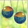 Art Lovers' Tiffany Stained Glass Radiant Sun Ocean Mosaic Vibrant Yellow Orange Teal Blue Purple Stained Glass Suncatcher - 3