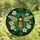 Nature Lovers' Vibrant Golden-Orange Bee Tiffany Stained Glass Floral Foliage Mosaic Stained Glass Suncatcher - 4