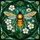 Nature Lovers' Vibrant Golden-Orange Bee Tiffany Stained Glass Floral Foliage Mosaic Stained Glass Suncatcher - 7