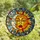 Art & Design Lovers' Tiffany Stained Glass Sun Moon Face Duality Mosaic White Orange Gold Blue Teal Jewel Tones Stained Glass Suncatcher - 4
