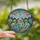 Nature Lovers' Luminous Tiffany Stained Glass Hummingbirds Pink Blossoms Teal Foliage Mosaic Stained Glass Suncatcher - 2