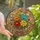 Nature Lovers' Vibrant Tiffany Stained Glass Peony Bouquet Butterfly Mosaic Art Red Orange Yellow Blue Green Stained Glass Suncatcher - 1