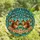 Nature Lovers' Tiffany Stained Glass Squirrels Pinecone & Peach Blossom Mosaic Pattern Stained Glass Suncatcher - 4