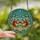 Nature Lovers' Tiffany Stained Glass Squirrels Pinecone & Peach Blossom Mosaic Pattern Stained Glass Suncatcher - 2