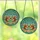 Nature Lovers' Tiffany Stained Glass Squirrels Pinecone & Peach Blossom Mosaic Pattern Stained Glass Suncatcher - 3