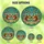 Nature Lovers' Tiffany Stained Glass Squirrels Pinecone & Peach Blossom Mosaic Pattern Stained Glass Suncatcher - 6