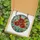 Botanical Art Lovers' Glowing Stained Glass Poppies Floral Teal Red Blue Mosaic Stained Glass Suncatcher - 5