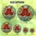 Botanical Art Lovers' Glowing Stained Glass Poppies Floral Teal Red Blue Mosaic Stained Glass Suncatcher - 6