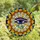 Mystic Art Lovers' Stained Glass Eye of Horus Geometric Mosaic Sunburst Deep Blue Purple Stained Glass Suncatcher - YMDrMsQxzj