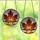Autumn Enthusiasts' Tiffany Stained Glass Crimson Orange Golden Maple Leaf Mosaic Stained Glass Suncatcher - 3