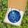Celestial Art Lovers' Tiffany Stained Glass Blue Lotus Moon Cosmic Nebula Mosaic Stained Glass Suncatcher - 5