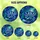 Celestial Art Lovers' Tiffany Stained Glass Blue Lotus Moon Cosmic Nebula Mosaic Stained Glass Suncatcher - 6