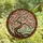 Art Enthusiasts' Intricate Stained Glass Cherry Blossom Floral Mosaic Coral Pink & Slate Blue Design Stained Glass Suncatcher - 4