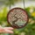 Art Enthusiasts' Intricate Stained Glass Cherry Blossom Floral Mosaic Coral Pink & Slate Blue Design Stained Glass Suncatcher - 2