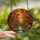 Autumn Enthusiasts' Intricate Tiffany Stained Glass Autumn Forest Swing Bench Scenic Mosaic, Vivid Orange Red Jewel Tones Stained Glass Suncatcher - 2