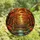 Autumn Enthusiasts' Intricate Tiffany Stained Glass Autumn Forest Swing Bench Scenic Mosaic, Vivid Orange Red Jewel Tones Stained Glass Suncatcher - 4