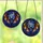Gothic Style Admirers' Stained Glass Bat Amber Midnight Blue Purple Star Mosaic Stained Glass Suncatcher - 3