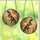Dog Lovers' Rich Amber Stained Glass Husky Malamute Floral Swirl Mosaic Design Stained Glass Suncatcher - 3