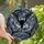 Nocturnal Art Enthusiasts' Intricate Stained Glass Bat Mosaic Black Grey Blue-Grey Nightscape Stained Glass Suncatcher - 1