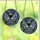 Nocturnal Art Enthusiasts' Intricate Stained Glass Bat Mosaic Black Grey Blue-Grey Nightscape Stained Glass Suncatcher - 3