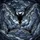 Nocturnal Art Enthusiasts' Intricate Stained Glass Bat Mosaic Black Grey Blue-Grey Nightscape Stained Glass Suncatcher - 7