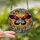 Art Lovers' Tiffany Style Stained Glass Moth Butterfly Red Blue Yellow Black Mosaic Art Stained Glass Suncatcher - 2