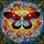 Art Lovers' Tiffany Style Stained Glass Moth Butterfly Red Blue Yellow Black Mosaic Art Stained Glass Suncatcher - 7