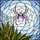 Nature Lovers' Intricate Tiffany Stained Glass Spider & Snake Plant Jewel Tone Mosaic Stained Glass Suncatcher - 7