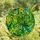 Bird Lovers' Stained Glass Budgie Emerald Green Teal Yellow Tropical Mosaic Art Stained Glass Suncatcher - 4