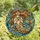 Fantasy Art Lovers' Tiffany Stained Glass Cat Mermaid Iridescent Shell Ocean Current Mosaic Art Stained Glass Suncatcher - 4