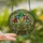 Nature & Art Lovers' Tiffany Stained Glass Heart Blooms, Jewel Tones & Forest Mosaic Stained Glass Suncatcher - 2