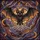 Fantasy Lovers' High Contrast Tiffany Stained Glass Bat Spiderweb Cosmic Dust Amethyst Amber Design Stained Glass Suncatcher - 7