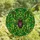 Art Lovers' Tiffany Stained Glass Spider Deep Plum Purple Emerald Green Foliage Mosaic Pattern Stained Glass Suncatcher - 4