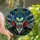 Dark Fantasy Art Lovers' Tiffany Glass Monstrous Vampire Gothic Mosaic Jewel Tone Design Stained Glass Suncatcher - 1