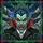 Dark Fantasy Art Lovers' Tiffany Glass Monstrous Vampire Gothic Mosaic Jewel Tone Design Stained Glass Suncatcher - 7